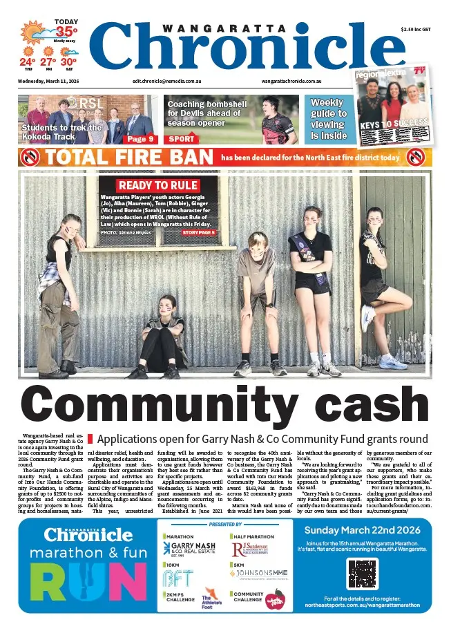 Wangaratta Chronicle - Wednesday, March 11, 2026