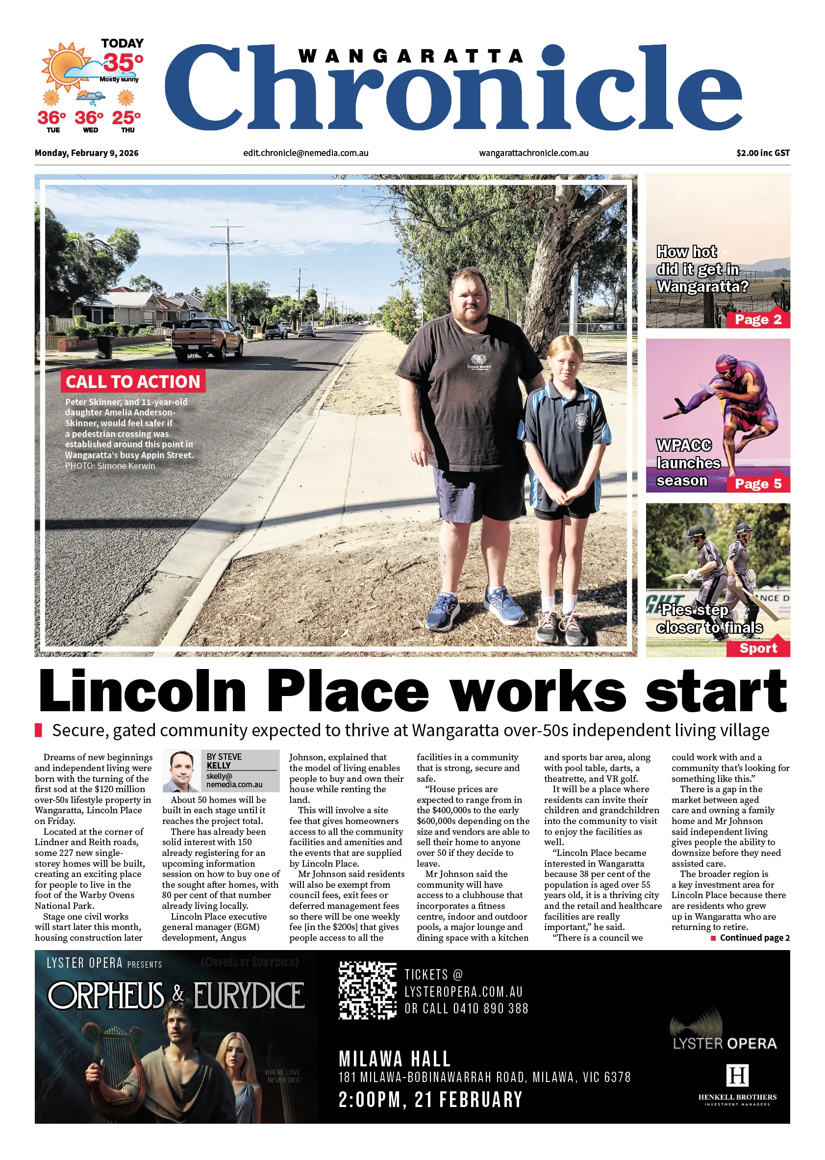 Wangaratta Chronicle, Monday, February 9, 2026