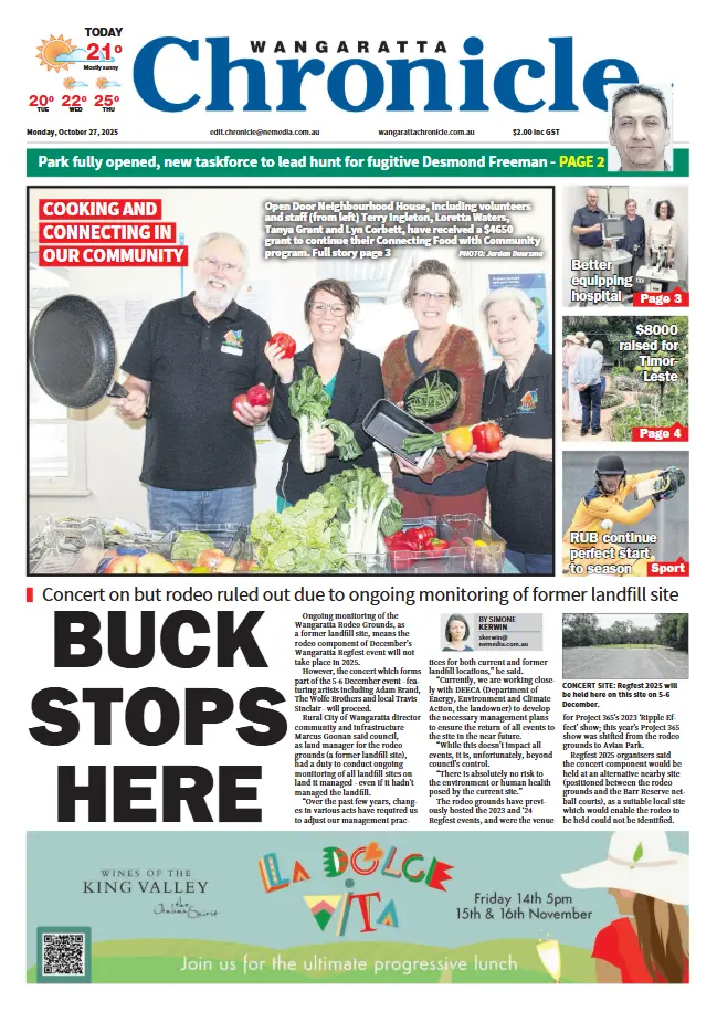 Wangaratta Chronicle, Monday, October 27, 2025