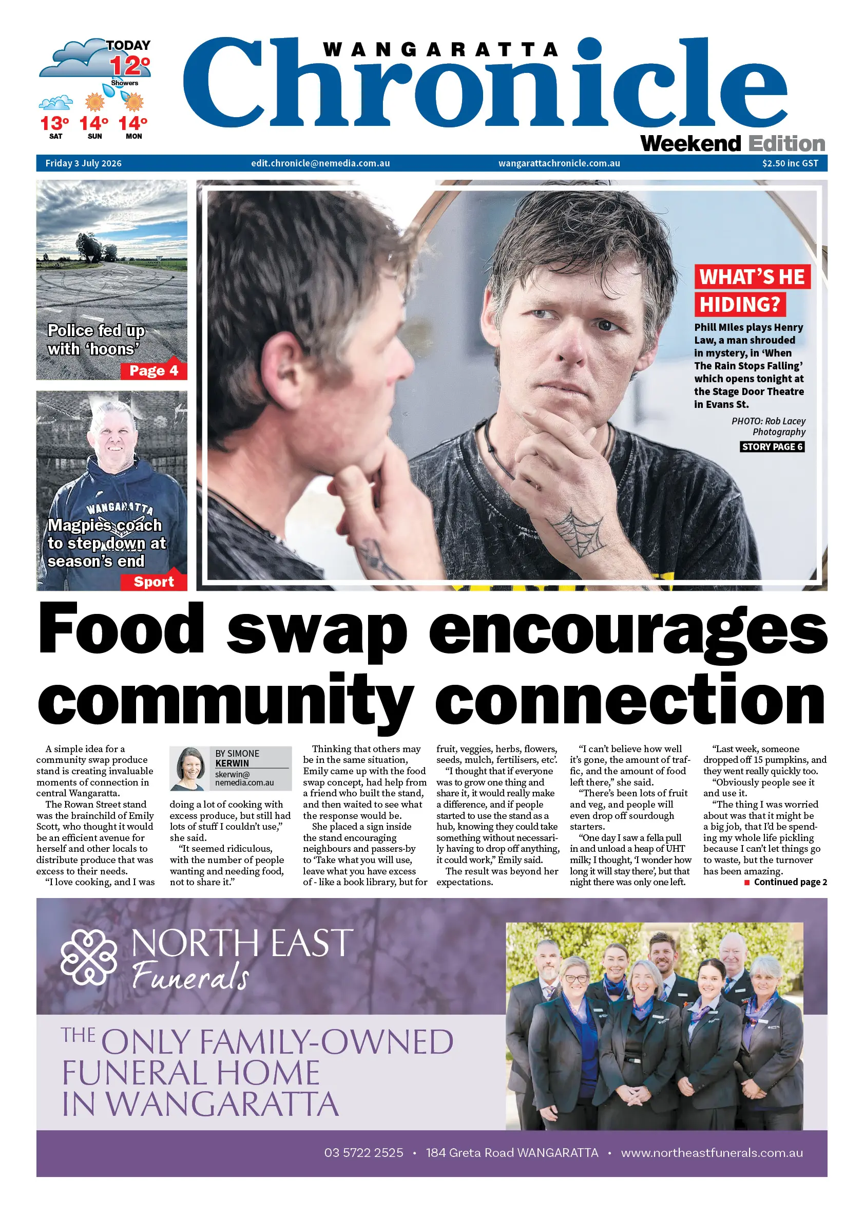 Wangaratta Chronicle, Friday 3 July 2026