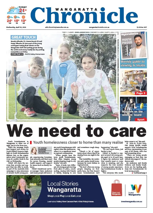 Wangaratta Chronicle - Wednesday, April 15, 2026