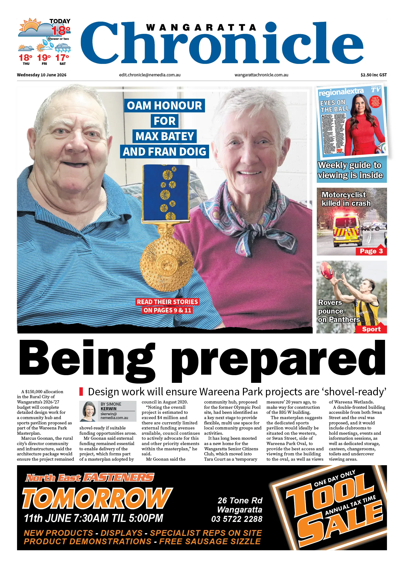 Wangaratta Chronicle, Wednesday 10 June 2026