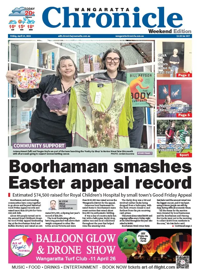 Wangaratta Chronicle - Friday, April 10, 2026