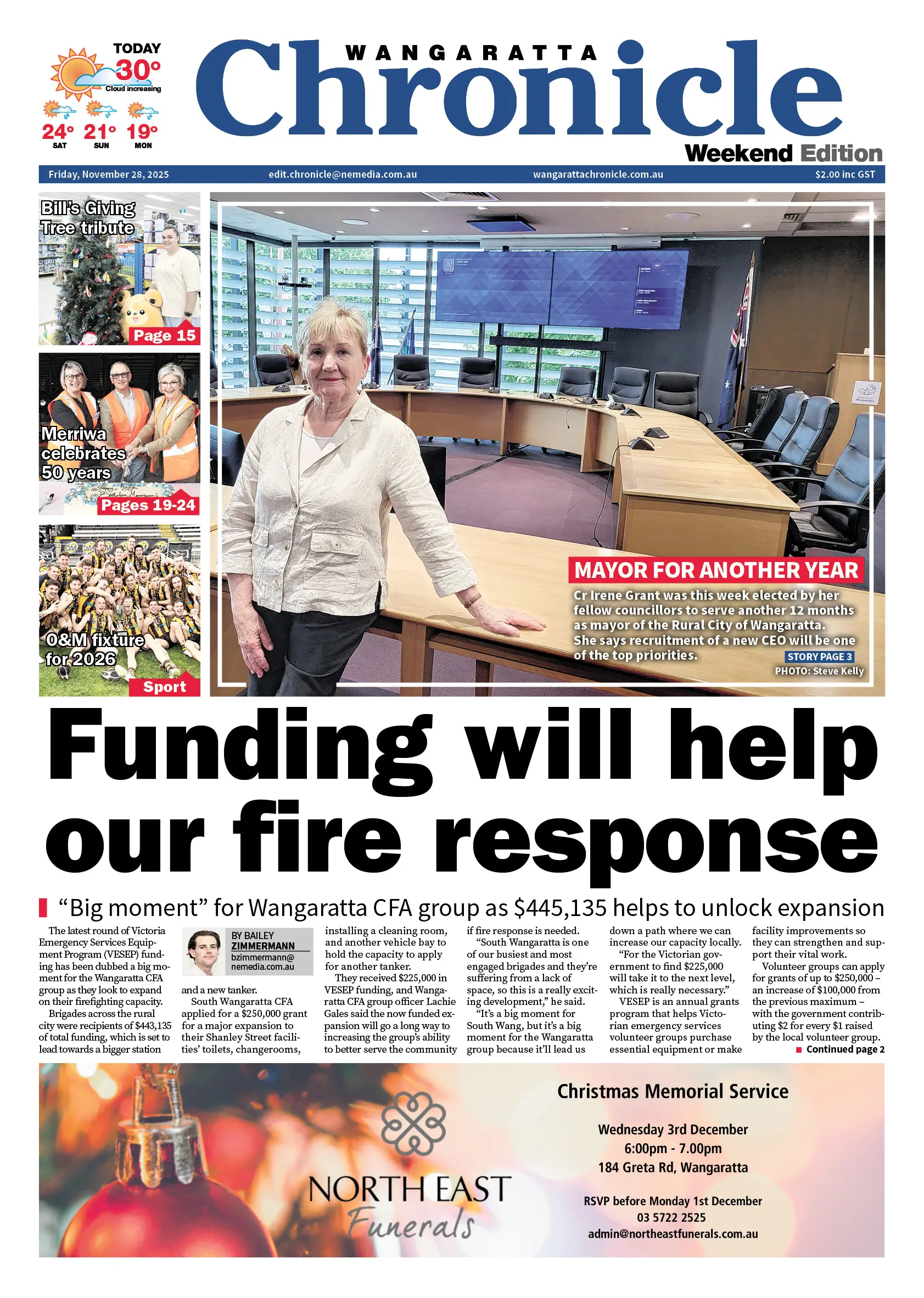 Chronicle Friday, Friday, November 28, 2025