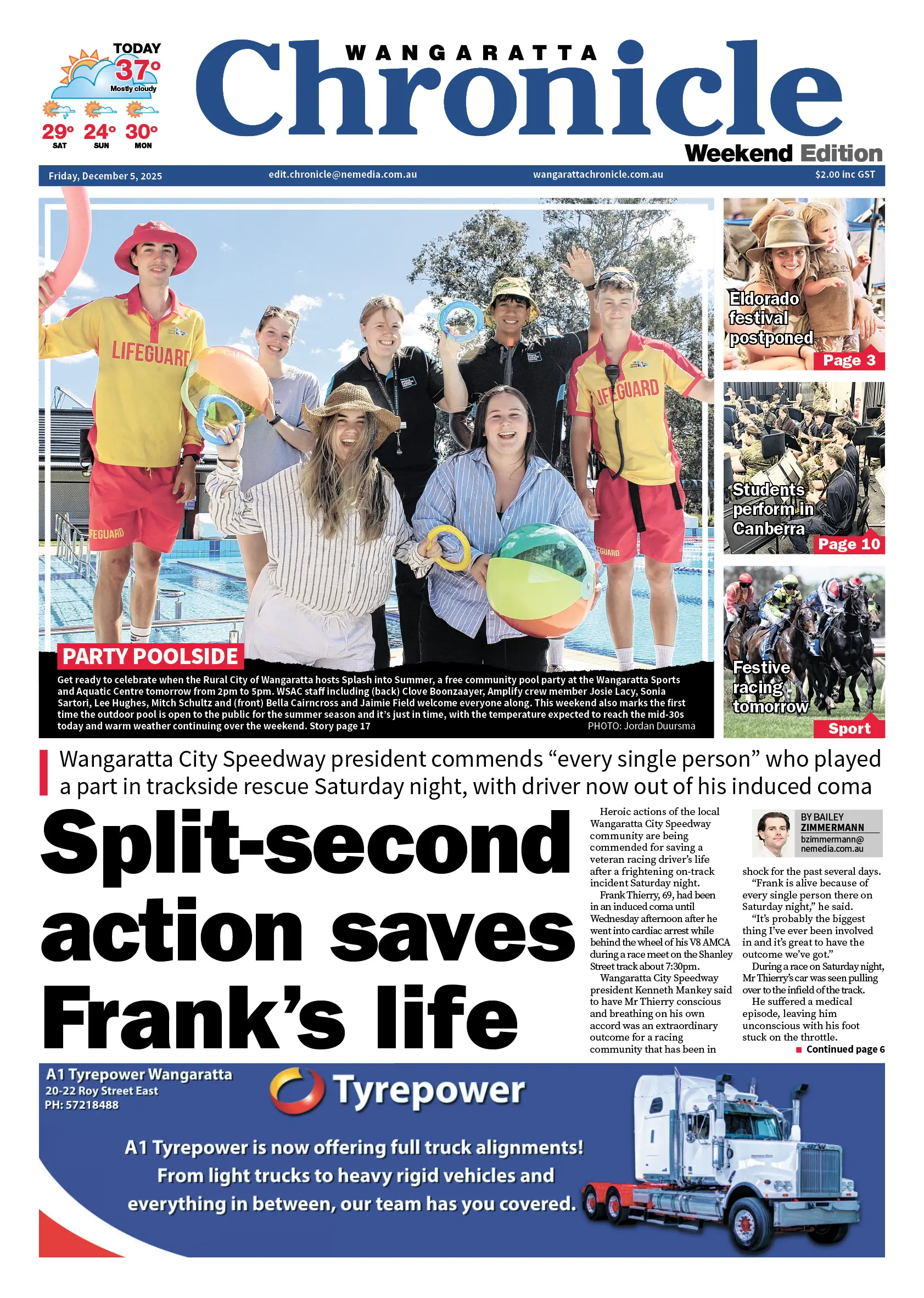 Chronicle Friday, Friday, December 5, 2025