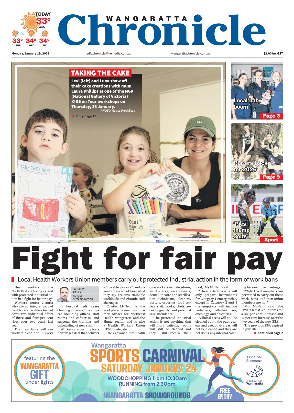 Wangaratta Chronicle - Monday, January 19, 2026