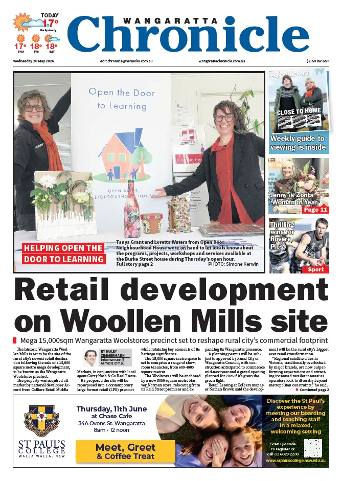 Wangaratta Chronicle - Wednesday, May 20, 2026