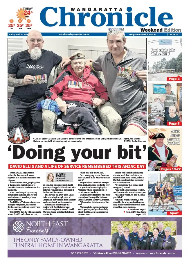 Wangaratta Chronicle - Friday, April 24, 2026