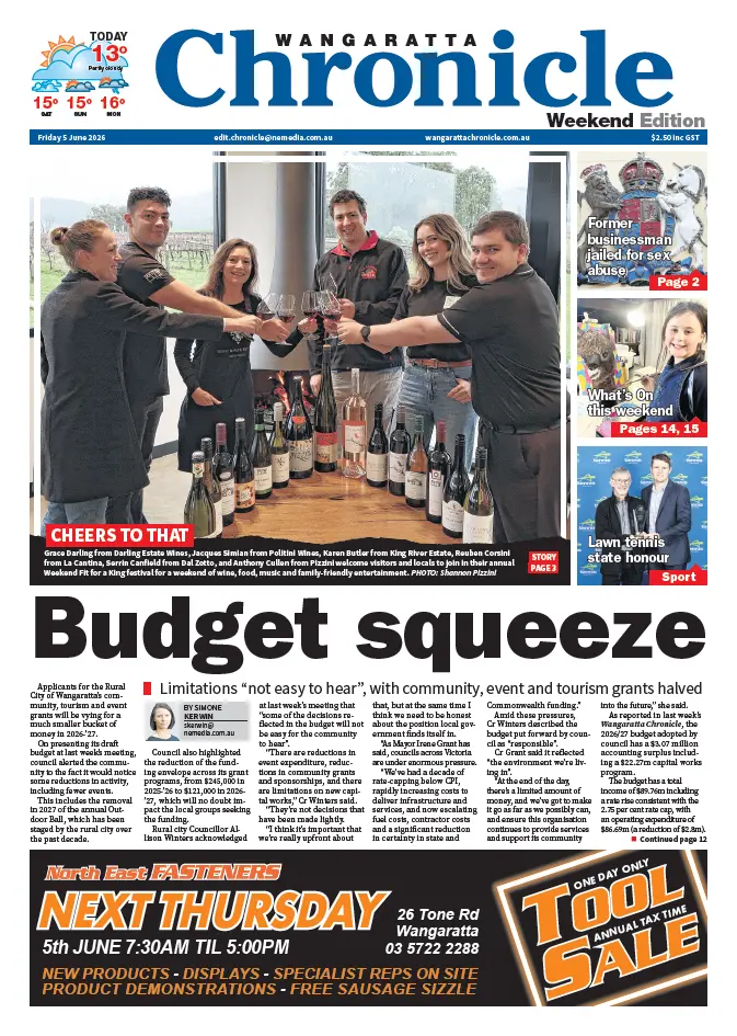 Wangaratta Chronicle - Friday, June 5, 2026