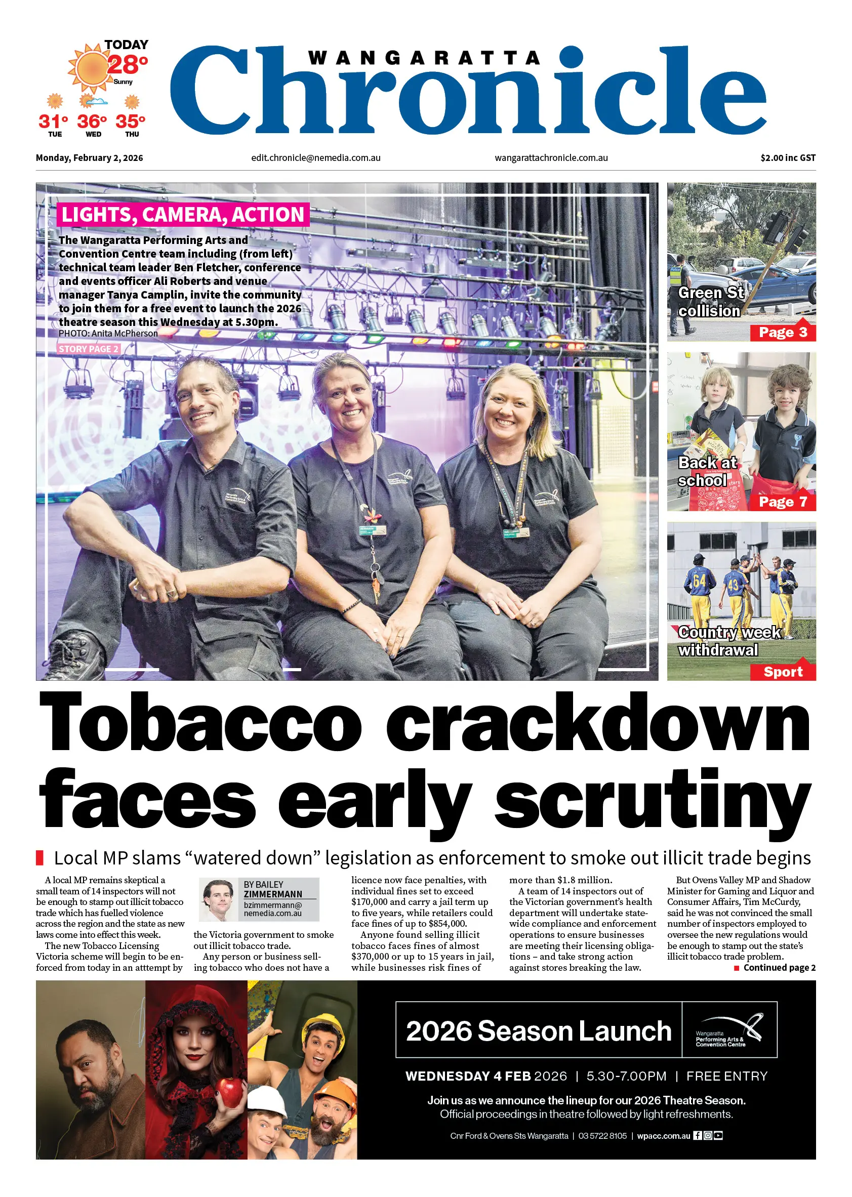 Wangaratta Chronicle, Monday, February 2, 2026