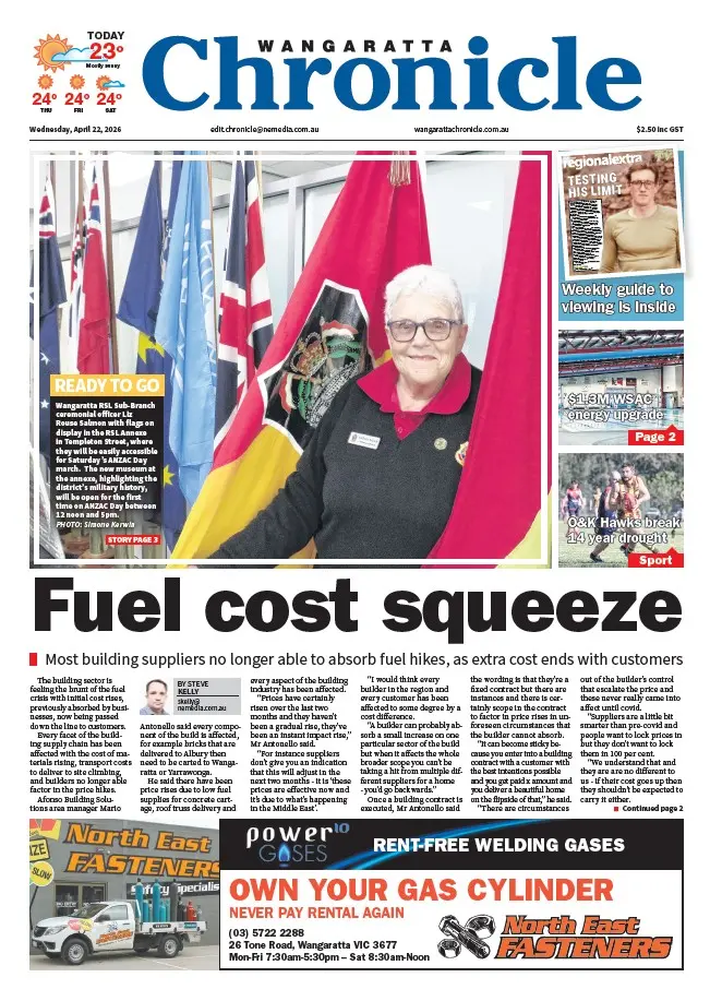 Wangaratta Chronicle - Wednesday, April 22, 2026