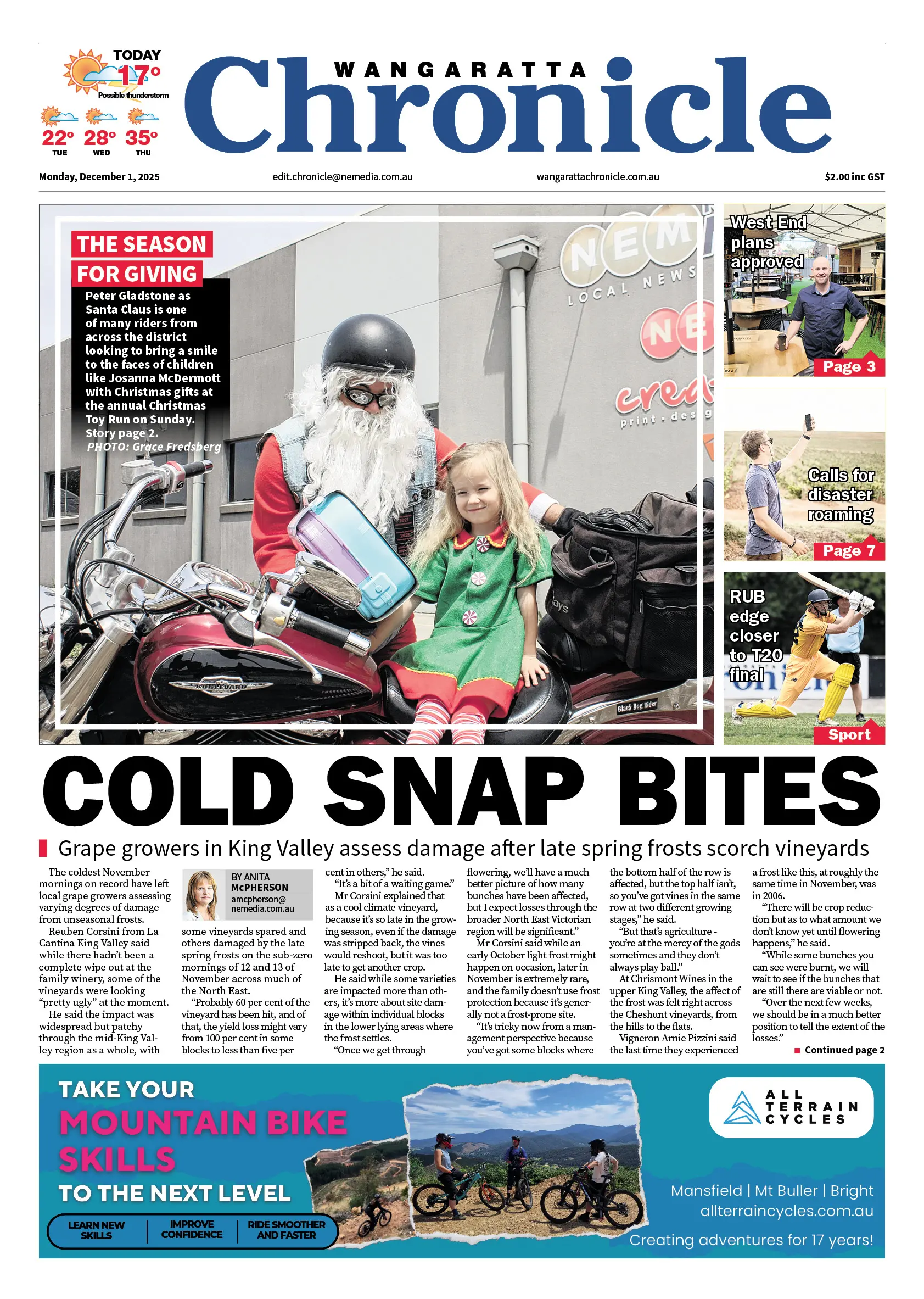 Chronicle, Monday, December 1, 2025