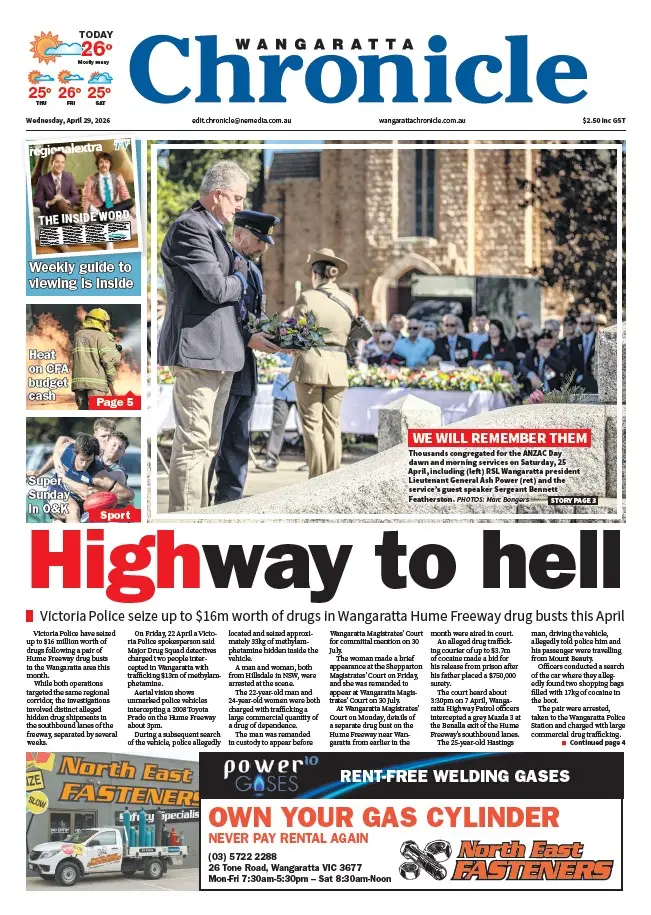 Wangaratta Chronicle - Wednesday, April 29, 2026