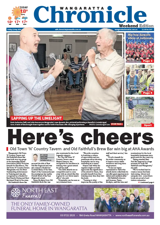 Wangaratta Chronicle - Friday, May 22, 2026