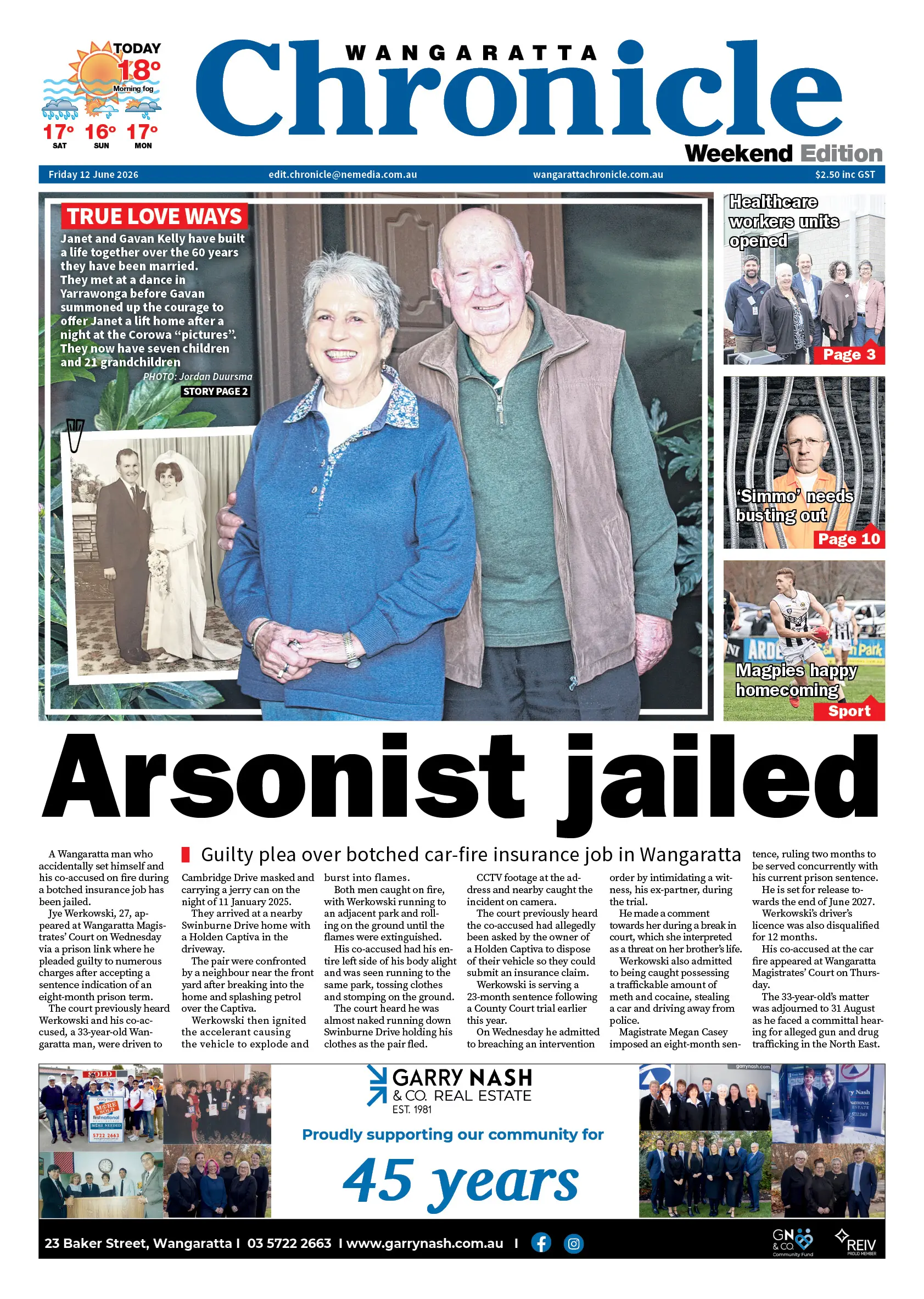 Wangaratta Chronicle - Friday, June 12, 2026