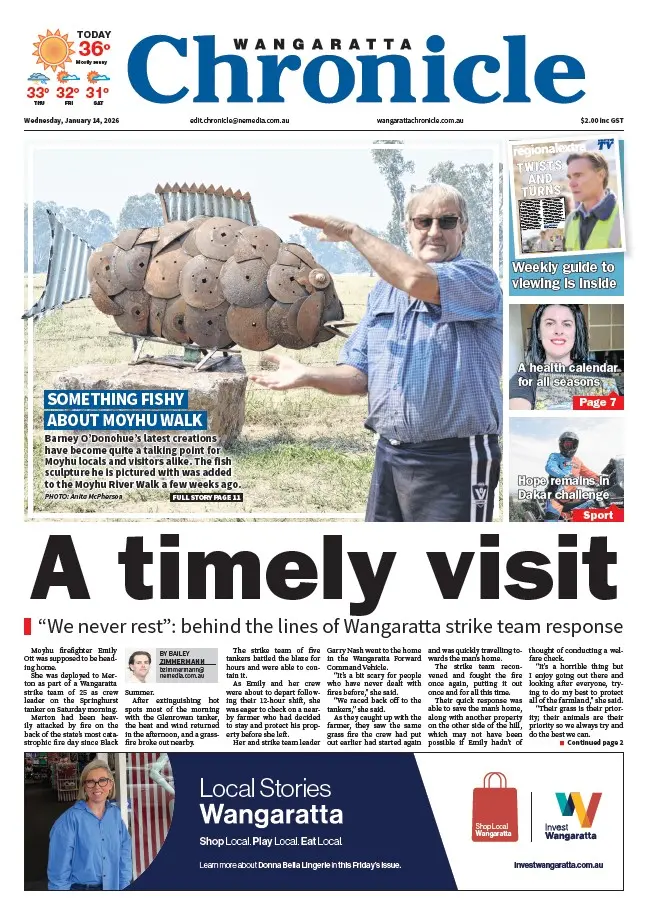 Wangaratta Chronicle - Wednesday, January 14, 2026
